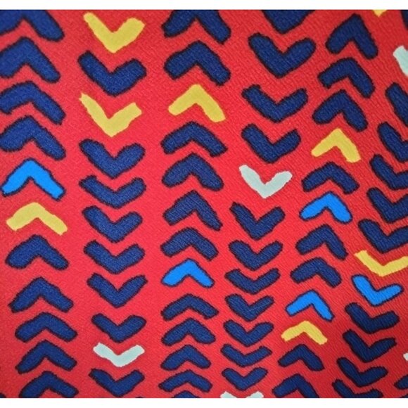 LuLaRoe Plus Size 3XL Pencil Skirt Womens Multicolor Chevron Print - Picture 3 of 7